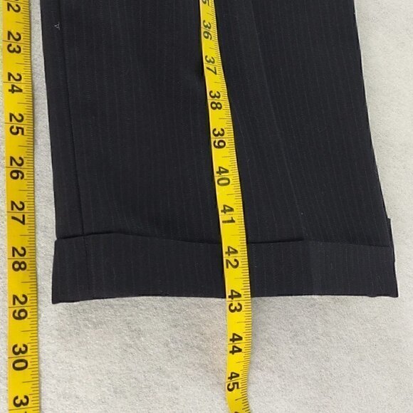 Gianfranco Ruffini Wool 2 Pc Blue Pinstriped Suit Size 36R pants, 44R Jacket - Picture 8 of 12